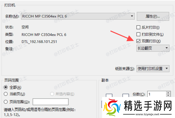 在Windows系统上双面打印